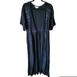 Sun & Shadow Black Lace Cover Up